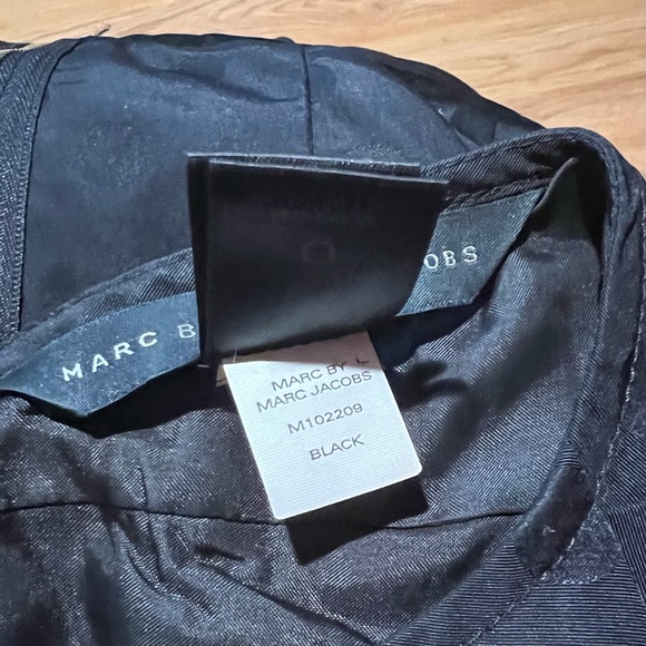 MARC BY MARC JACOBS Woman’s Black polka dot peplum top blouse - Picture 4 of 16